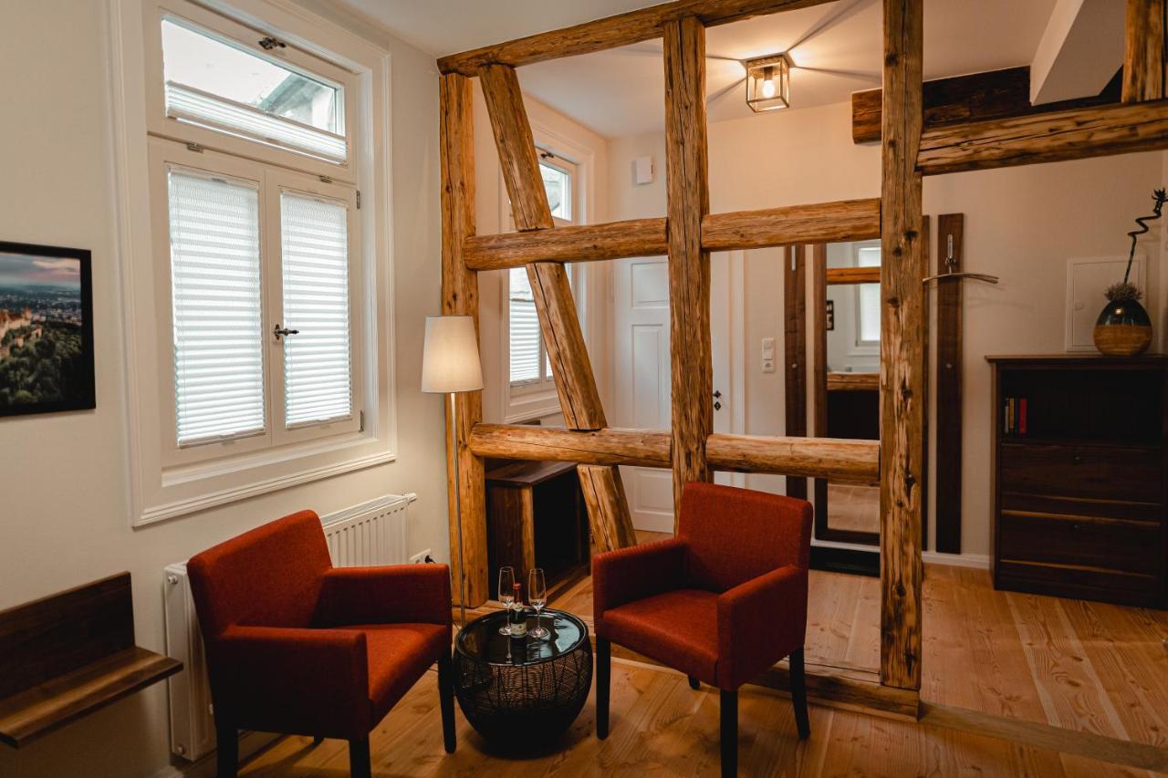 Ferienwohnungen An Der Salvatorkirche - Zentrales Apartmenthaus Mit Terrasse Coburg Buitenkant foto